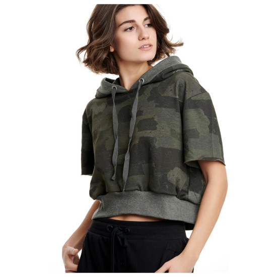 Bodytalk Γυναικείο κοντομάνικο φούτερ Crop